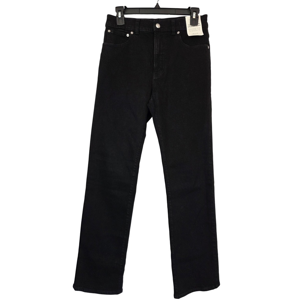 Madewell‎ Longline Straight Jeans High Rise Womens 27 Black NWT $148 NW253